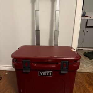 YETI Red Wheeled Cooler